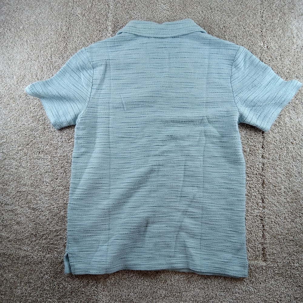 Marine Layer Light Blue Textured Button Down Shirt - Picture 9 of 10
